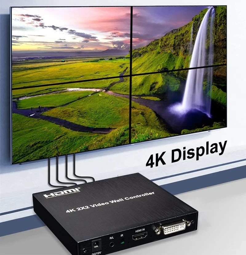 Home Cinema Wall Panels - 4K 2x2 HDMI TV Wall Controller