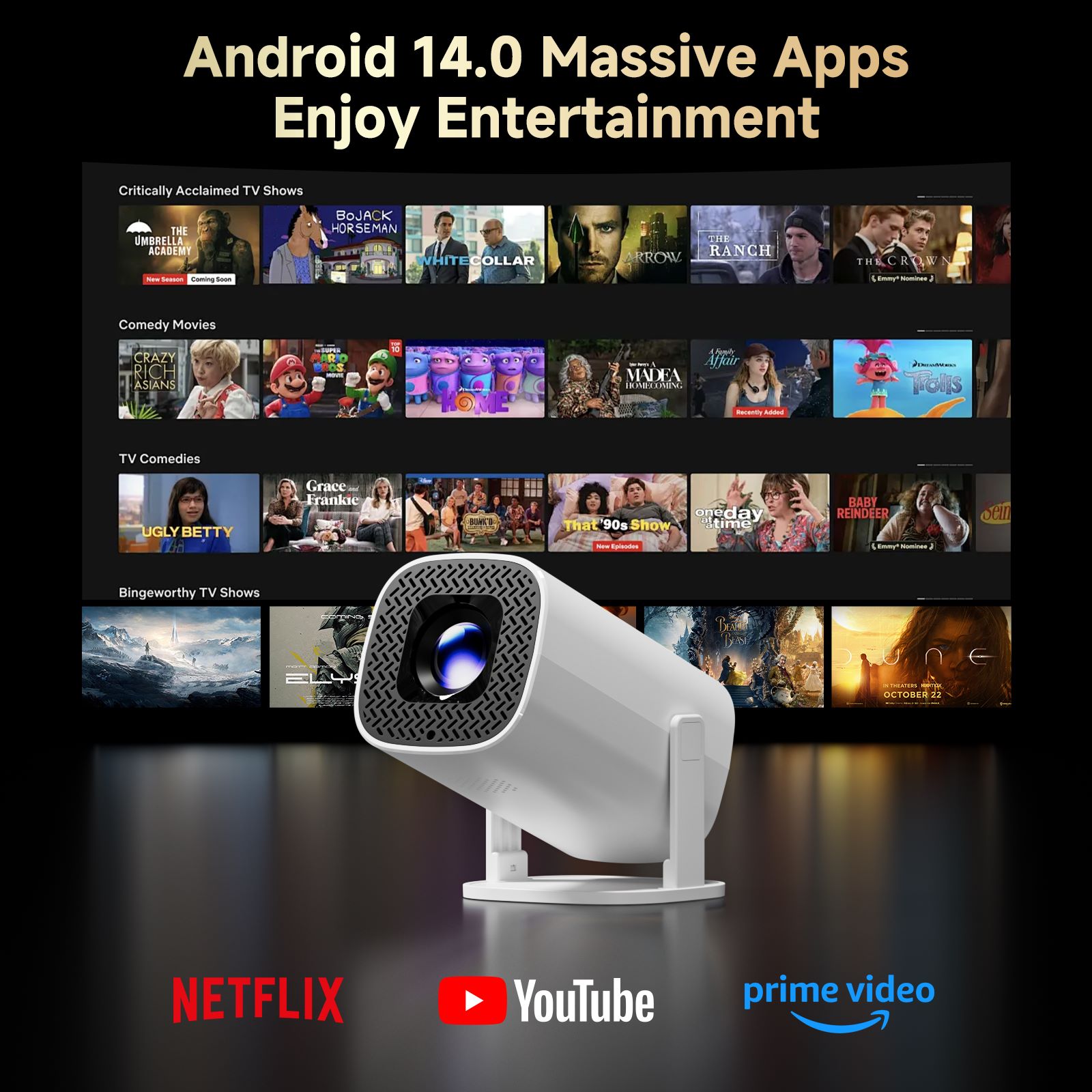 HONGTOP P30PRO Smart Mini Proj - Home Cinema Setup review and price