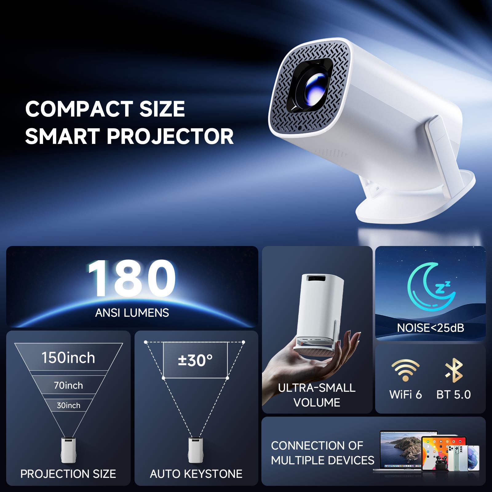 HONGTOP P30PRO Smart Mini Proj - Home Cinema Setup review and price