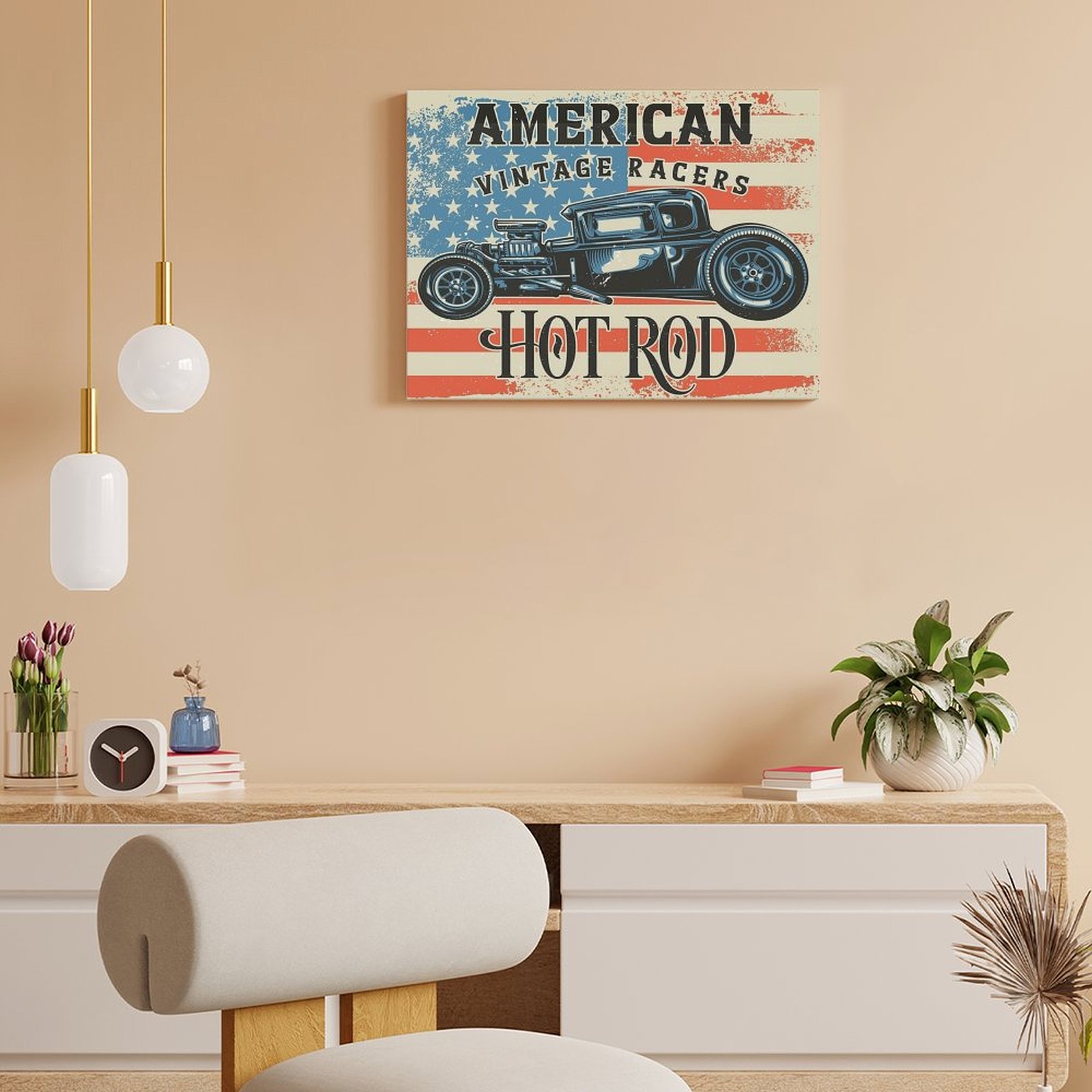 American Hot Rod Canvas Painti - Home Cinema Design review and price