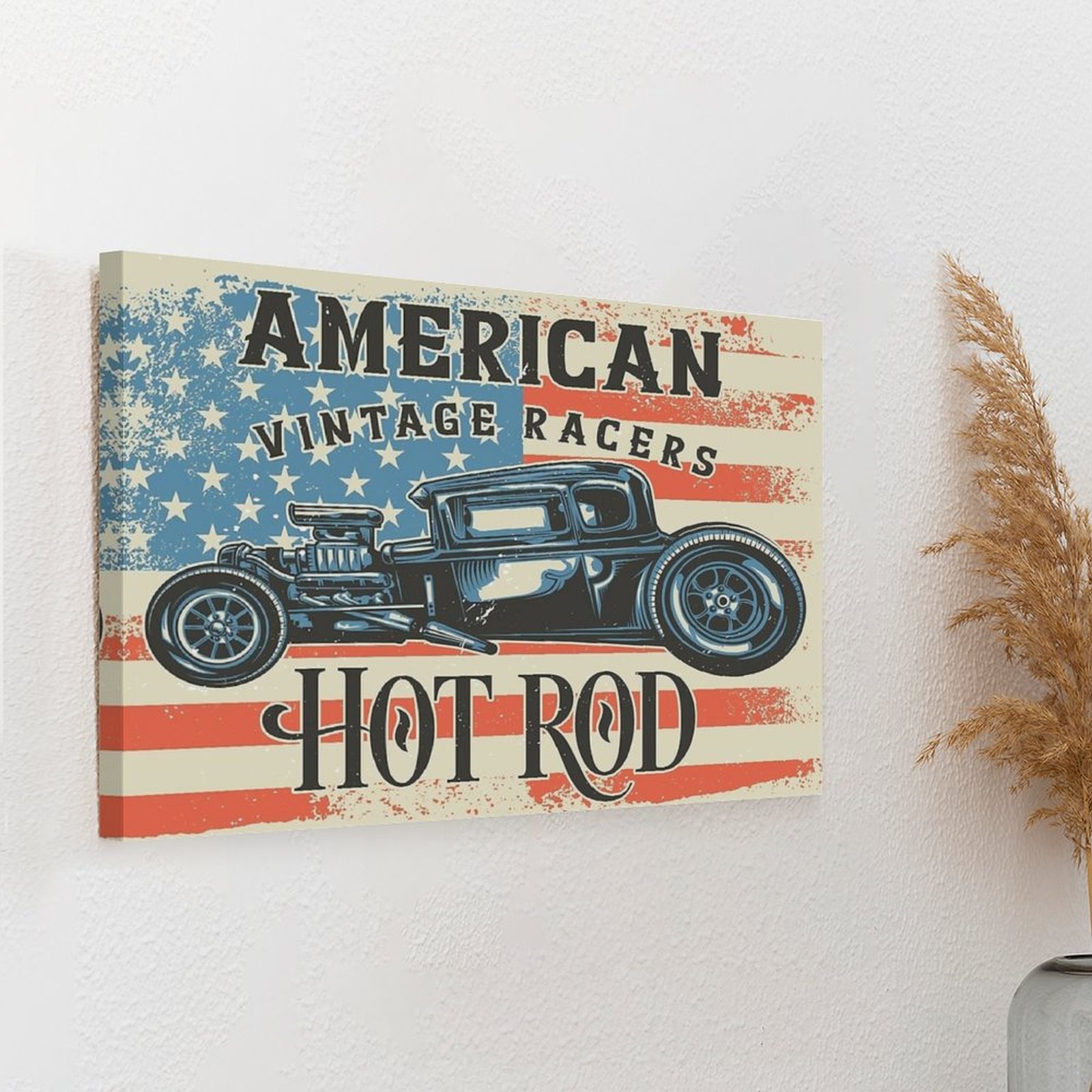 American Hot Rod Canvas Painti - Home Cinema Design review and price