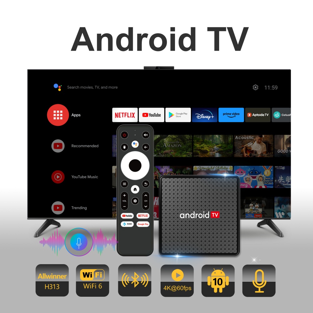 Wudung X5 TV Box AndroidTV All - Home Cinema Setup review and price