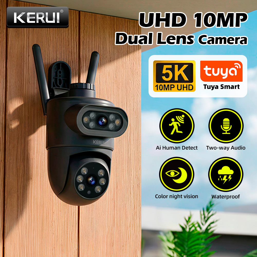 KERUI 5K 10MP HD Wifi PTZ  IP  - Home Cinema Wall Panels review and price