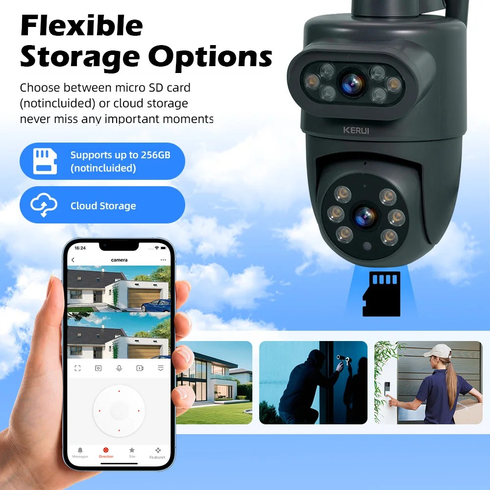 KERUI 5K 10MP HD Wifi PTZ  IP  - Home Cinema Wall Panels review and price