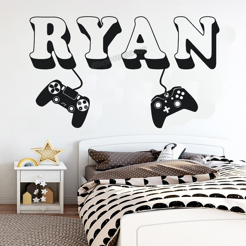 Gamer wall Sticker Custom Name - Home Cinema Wall Panels review and price