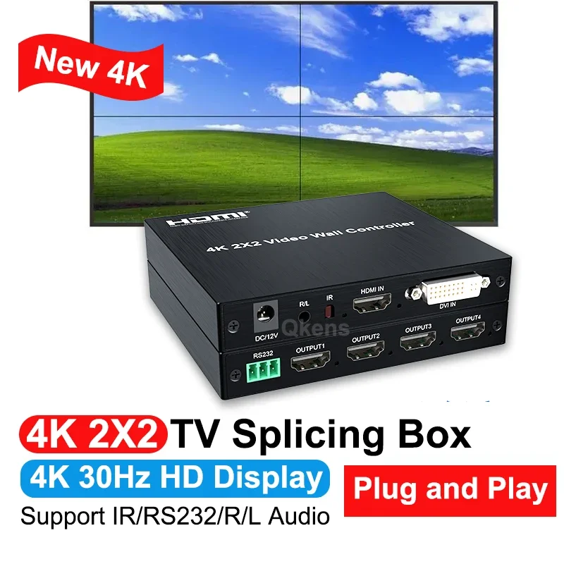 4K 2x2 HDMI TV Wall Controller - Home Cinema Wall Panels review and price