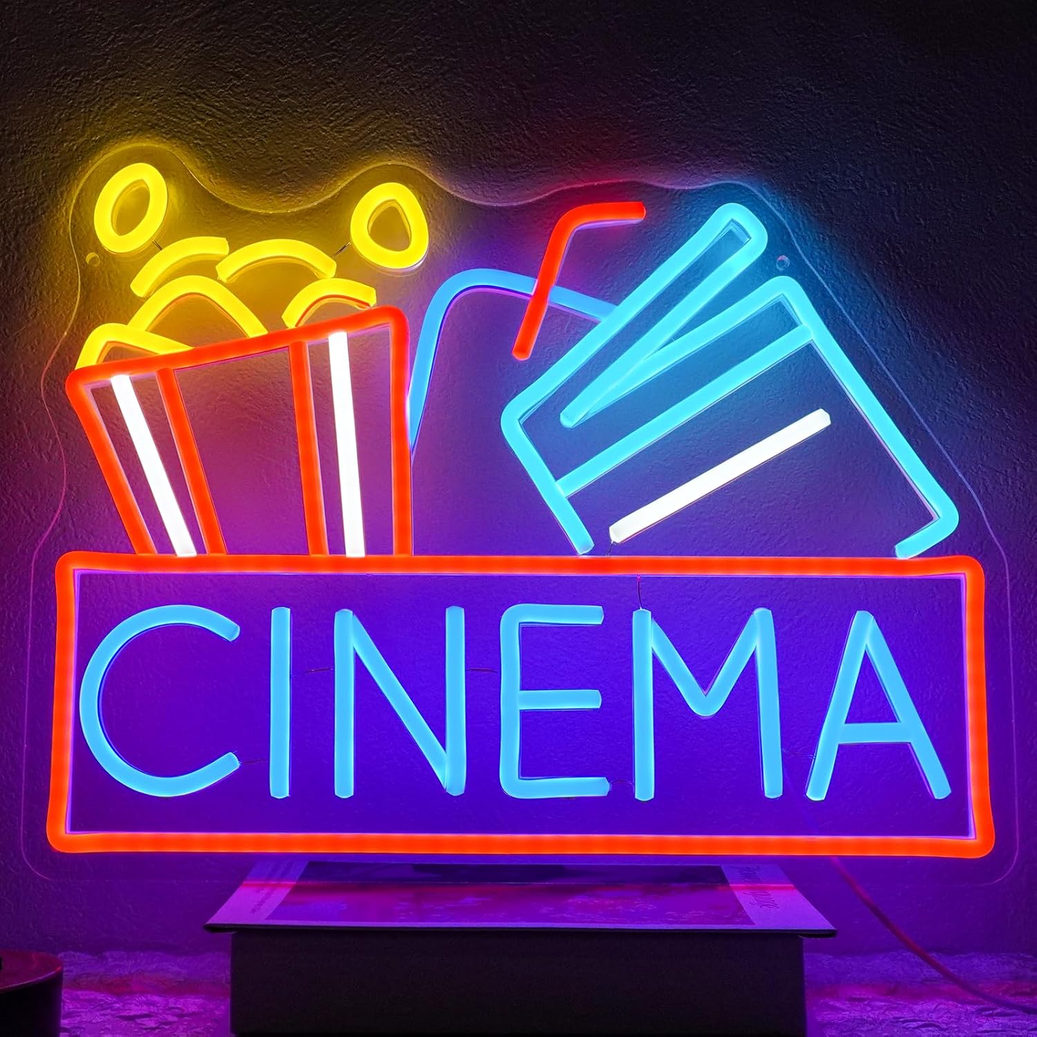 Cinema Neon Sign USB Powered L - Home Cinema Films review and price