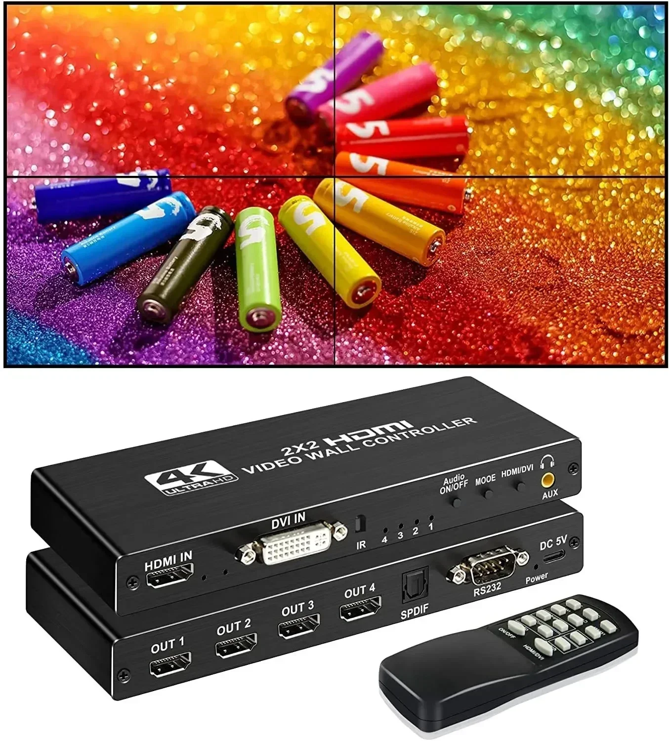 4K HDMI Video Wall Controller  - Home Cinema Wall Panels review and price
